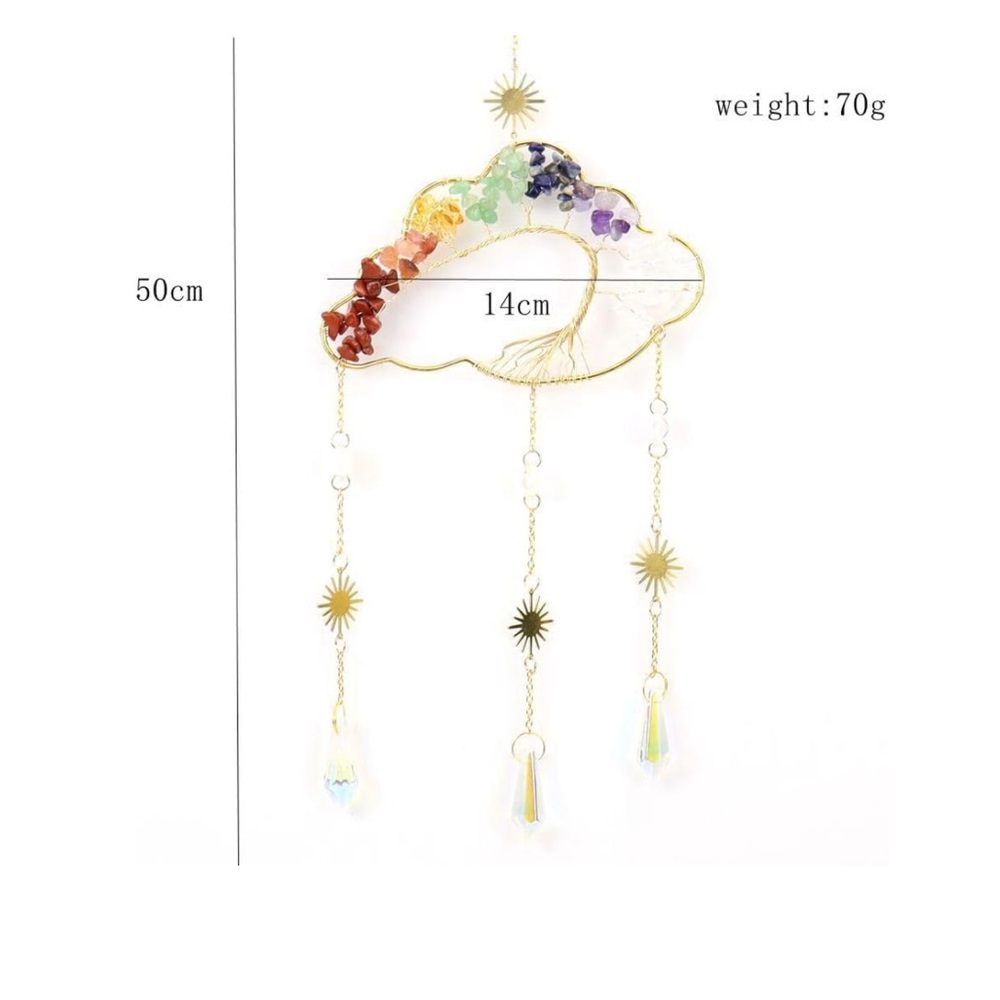 🆕New Green Crystal Cloud Sun Catcher - Picture 3 of 3